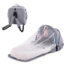 Load image into Gallery viewer, Multi-function Maternity Diaper Backpack Folding Chair Nappy Bag For Baby Travel Portable Crib Baby Nest Child Supplies Newborn