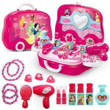 Load image into Gallery viewer, Disney girls  princess  frozen Dressing makeup toy set kids Beauty  toys Children's simulation dressing table Fashion Toys
