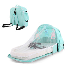 Load image into Gallery viewer, Multi-function Maternity Diaper Backpack Folding Chair Nappy Bag For Baby Travel Portable Crib Baby Nest Child Supplies Newborn
