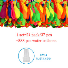 Load image into Gallery viewer, 888pcs Water Bombs Balloon Filling Magic Balloon Children Water War Game Supplies Kid Summer Outdoor Beach Toy Party Gift Toy

