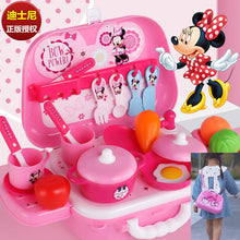 Load image into Gallery viewer, Disney girls  princess  frozen Dressing makeup toy set kids Beauty  toys Children's simulation dressing table Fashion Toys
