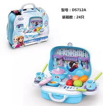 Load image into Gallery viewer, Disney girls  princess  frozen Dressing makeup toy set kids Beauty  toys Children's simulation dressing table Fashion Toys
